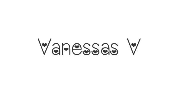 Vanessas Valentine font thumb